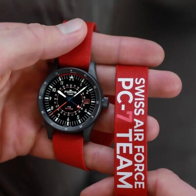 Fortis Flieger F-43 Triple-GMT Automatic COSC Chronometer F4260004 Limited Edition 100pcs (+ резервна каишка)