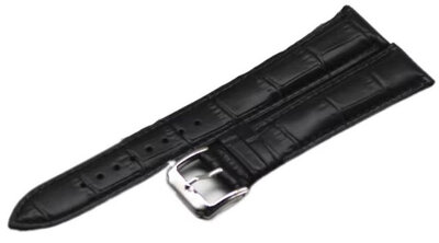 Кожена каишка Ricardo Pescara, черна, дължина XL