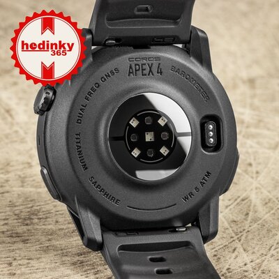 Coros Apex 4 46mm Black / Silicone band