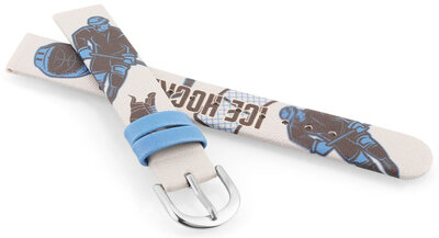 Каишка от имитираща кожа JVD JVDRJ7230.2 14mm, бял, детски