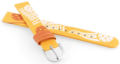 Каишка от имитираща кожа JVD RJ7234.2 14mm, жълт, детски