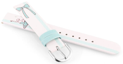 Каишка от имитираща кожа JVD RJ7236.3 14mm, бежов, детски