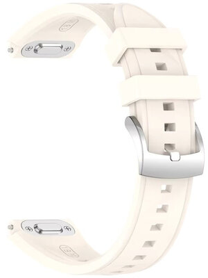 Силиконова каишка Ricardo 18mm (pro Huawei Watch GT 6, 41mm), бежов, QuickFit