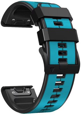 Силиконова каишка Ricardo 26mm (pro Garmin Fenix 8/7X/6X (51mm), Tactix aj.), синьо, QuickFit
