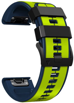 Силиконова каишка Ricardo 26mm (pro Garmin Fenix 8/7X/6X (51mm), Tactix aj.), жълт, QuickFit