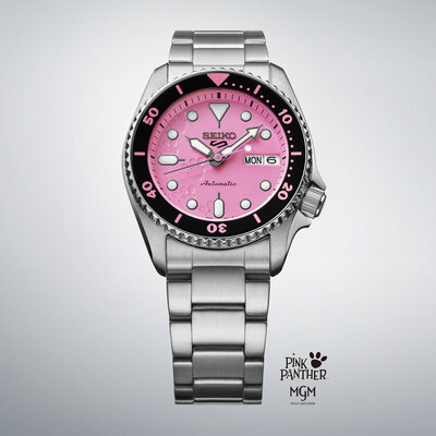 Seiko 5 Sports Automatic SRPM07K1 Pink Panther Limited Edition 9999pcs (+ резервна каишка)