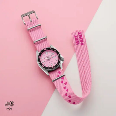 Seiko 5 Sports Automatic SRPM07K1 Pink Panther Limited Edition 9999pcs (+ резервна каишка)