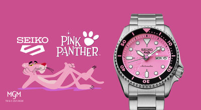 Seiko 5 Sports Automatic SRPM07K1 Pink Panther Limited Edition 9999pcs (+ резервна каишка)