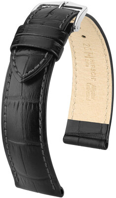 Кожена каишка Hirsch Duke 01028150NQ-2, черен, телешка