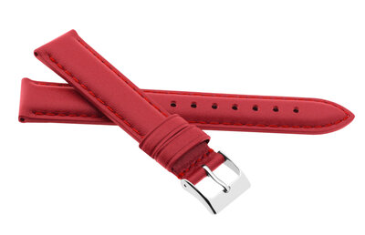 Кожена каишка JVD R41307 14mm, червено