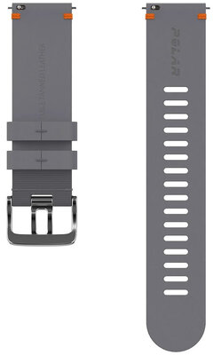 Кожена каишка Polar 22mm, сив, vel. M/L, Quick Release
