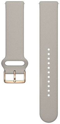Силиконова каишка Polar 20mm с тунел, бежов, размер S-L, Quick Release