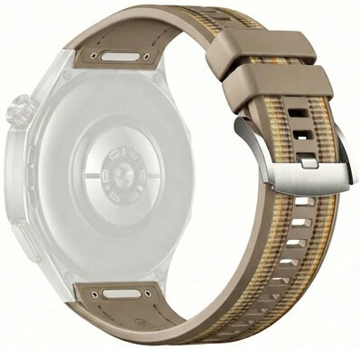 Силиконова каишка Ricardo 22mm (pro Huawei Watch GT 6 Pro), кафяв, QuickFit