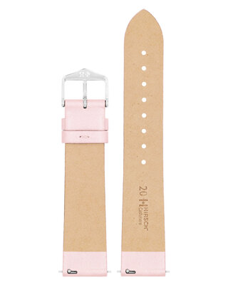 Кожена каишка Hirsch Cashmere M 03902123-2, розова, телешка кожа, дължина M, Quick Release