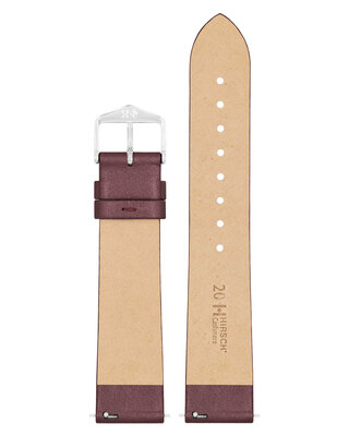 Кожена каишка Hirsch Cashmere M 03902161-2, кафява, телешка кожа, дължина M, Quick Release