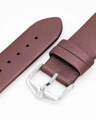 Кожена каишка Hirsch Cashmere M 03902161-2, кафява, телешка кожа, дължина M, Quick Release