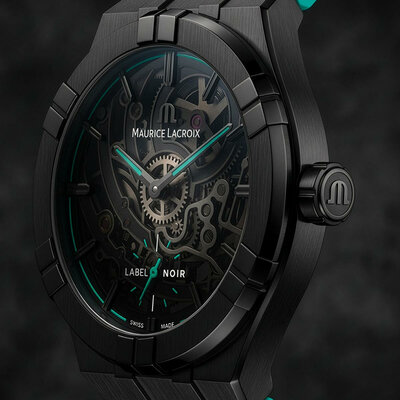 Maurice Lacroix Aikon Automatic Skeleton AI6028-DLB0B-030-H Label Noir Limited Edition 100pcs (+ резервна каишка)