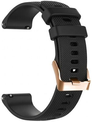 силиконова каишка Ricardo Aprica 18mm, Dark Black, Quick Release
