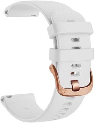 Силиконова каишка Ricardo Aprica 18mm, White, Quick Release