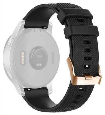 силиконова каишка Ricardo Aprica 18mm, Dark Black, Quick Release