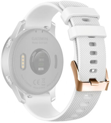 Силиконова каишка Ricardo 20mm (pro Garmin Venu, Venu Sq, Venu Sq 2, Venu 2 plus aj.), бял V3, Quick Release