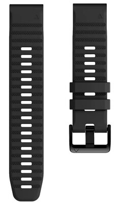 Силиконова каишка Ricardo Passo Rolle 26mm, QuickFit, Black