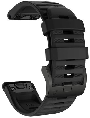 Силиконова каишка Ricardo Passo Rolle 26mm, QuickFit, Black