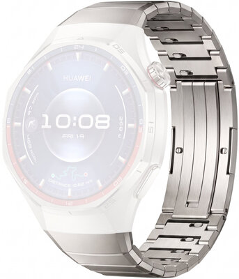 Титаниева гривна Ricardo (pro Huawei Watch GT 6 Pro), сребърен, QuickFit