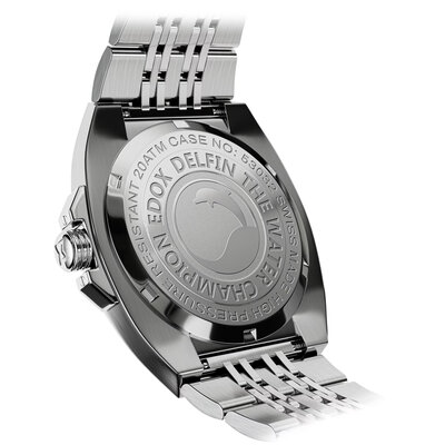 Edox Delfin 1973 Date Quartz 53032-3M-AIN