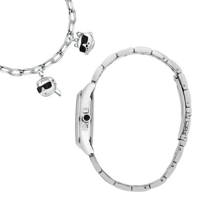 Karl Lagerfeld Round Essentials R0553101516 + гривна