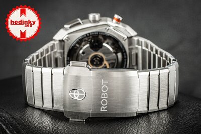 Robot Robotic One Silver 2501ST01 Automatic Chronograph (+ резервна каишка)