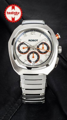 Robot Robotic One Silver 2501ST01 Automatic Chronograph (+ резервна каишка)