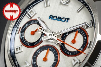 Robot Robotic One Silver 2501ST01 Automatic Chronograph (+ резервна каишка)
