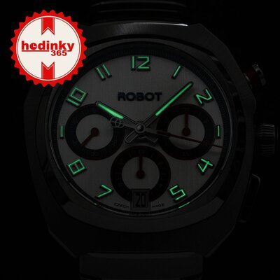 Robot Robotic One Silver 2501ST01 Automatic Chronograph (+ резервна каишка)