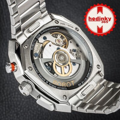 Robot Robotic One Silver 2501ST01 Automatic Chronograph (+ резервна каишка)