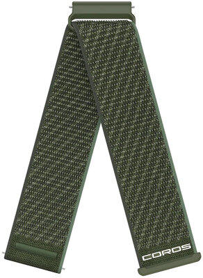 Найлонова каишка Coros (pro Apex 4 42mm, Pace 4, Pace Pro aj.), зелен, Quick Release