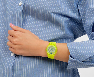 Swatch Luminously Lemon SO28J103