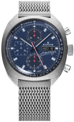 Edox Sportsman Automatic 01132-3BU-BUGN Fangio Limited Edition 115pcs (+ резервна каишка)