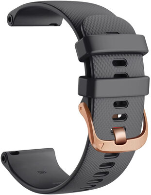 силиконова каишка Ricardo Aprica 18mm, Black, Quick Release