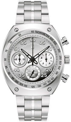 Bulova Archive Series "Shelby" Racer Chronograph Quartz 96K118 Limited Edition 9999pcs (+ резервна каишка)