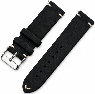 Кожена каишка Ricardo Alba premium, Black, Quick Release