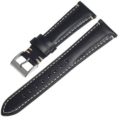 Кожена каишка Ricardo Aosta premium, Black, Quick Release