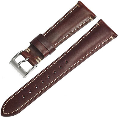 Кожена каишка Ricardo Aosta premium, Dark Red, Quick Release
