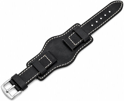 Кожена каишка Ricardo Asti premium, Black, Quick Release