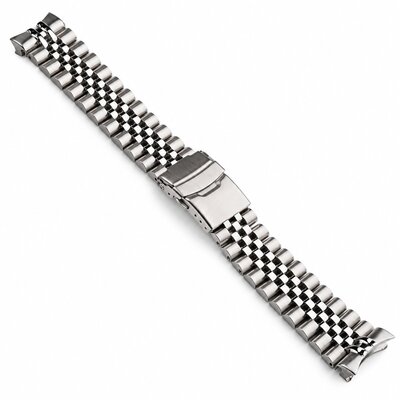 Стоманена гривна Ricardo Jesolo premium 22mm (pro Seiko 5 Sports SRPD series), Silver