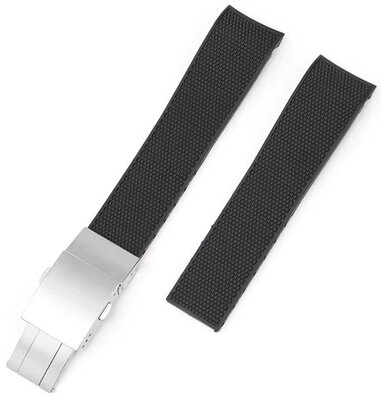 Каучукова каишка Ricardo Caserta premium 21mm (pro Longines), Black