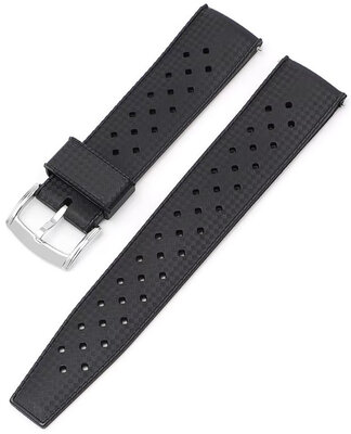 Каучукова каишка Ricardo Salerno premium 20mm, Black, Quick Release
