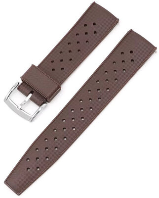 Каучукова каишка Ricardo Salerno premium 20mm, Brown, Quick Release