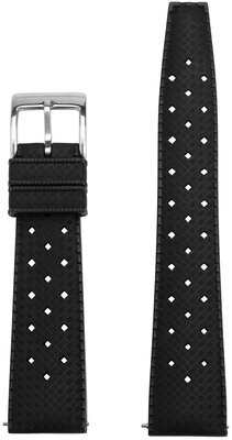 Каучукова каишка Ricardo Terni premium 20mm, Black, Quick Release