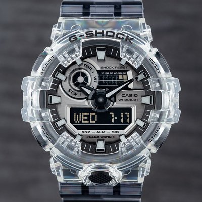 Casio G-Shock Original GA-700SK-1AER Clear Skeleton Series
